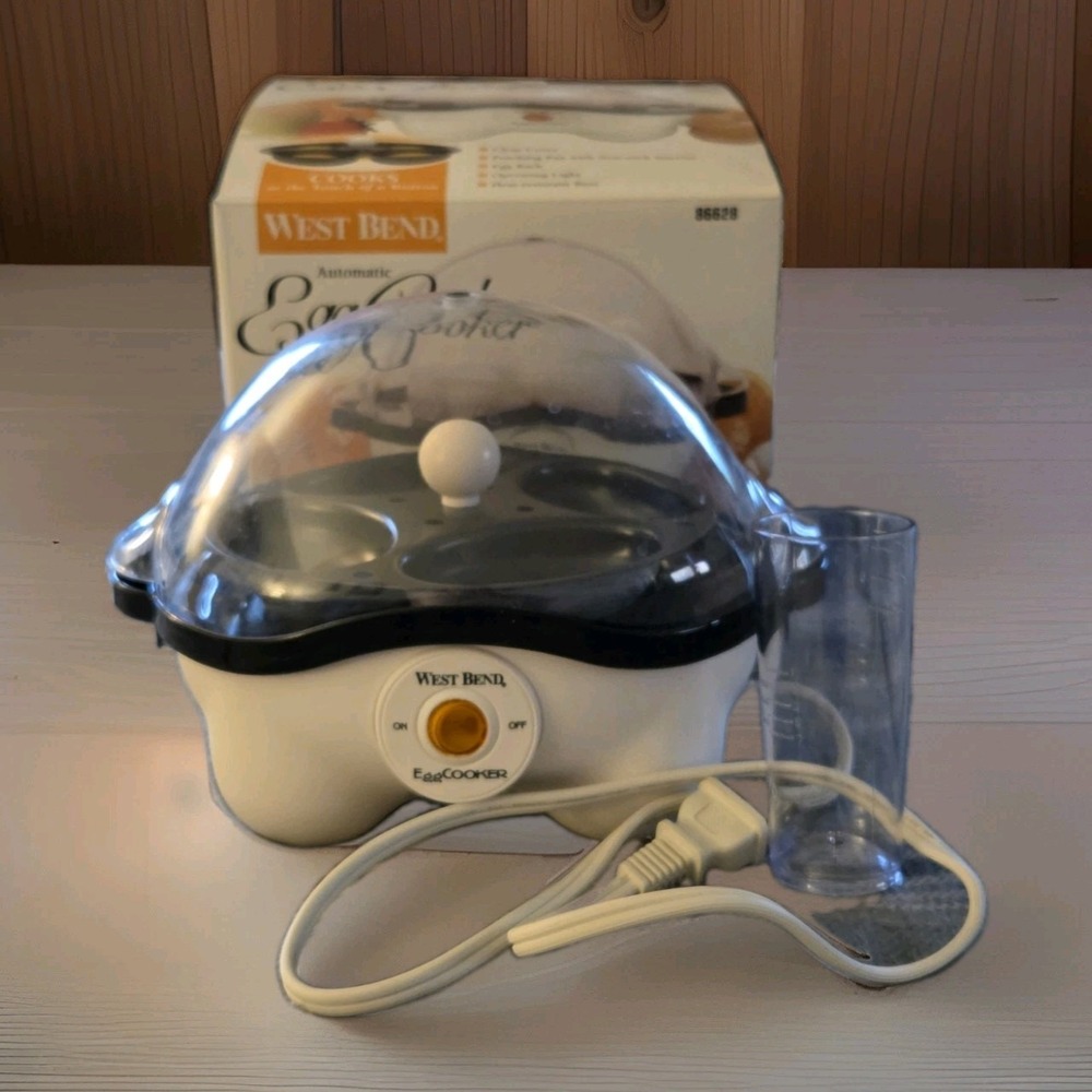 West Bend Electric Automatic Egg Cooker 86628 Complete * Great Condition *